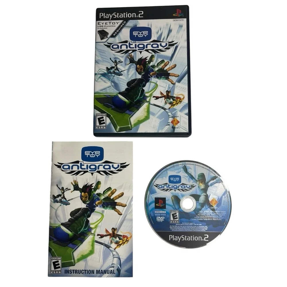 EyeToy AntiGrav PlayStation 2 PS2 Camera CIB Complete Video Game Tested